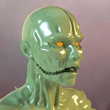 art jogos variados escultura monstro, harpia jade a arte monster 3d print model - Mito3D
