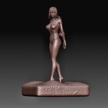 Arte desnudo niña estatua personas personaje alto escuela politécnica cabeza imprimible modelo 3d print model - Mito3D