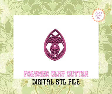 art nuevo polymer clay cutter earrings cutters 3d print model - Mito3D