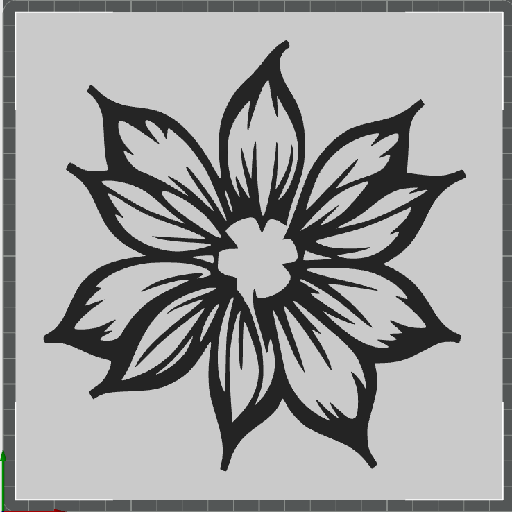 art wall nature floral art 2d decor 3d printable model interior modern design decorative pieces printing exclusive models geometric shapes natural motifs home printer abstract laser cutting 3D print model - Mito3D