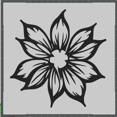 art wall nature floral art 2d decor 3d printable model interior modern design decorative pieces printing exclusive models geometric shapes natural motifs home printer abstract laser cutting 3d print model - Mito3D