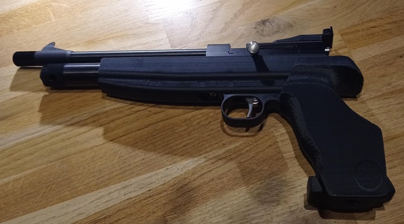 artemis cp2 diana chaser crosse pistol grip precision handle stock 3d print model - Mito3D