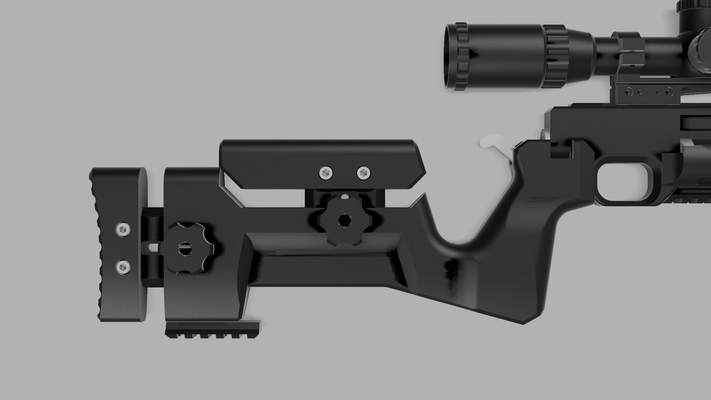 artemis pp700 adjustable stock mkii pp700sa pp700s-a airgun picatinny cheek rest 3d print model - Mito3D
