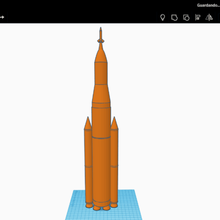 artemis-Rakete sls Kunst 3d print model - Mito3D
