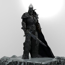 Arthas lich kral oyun 3d Yazdır yüksek poli Warcraft 3d print model - Mito3D