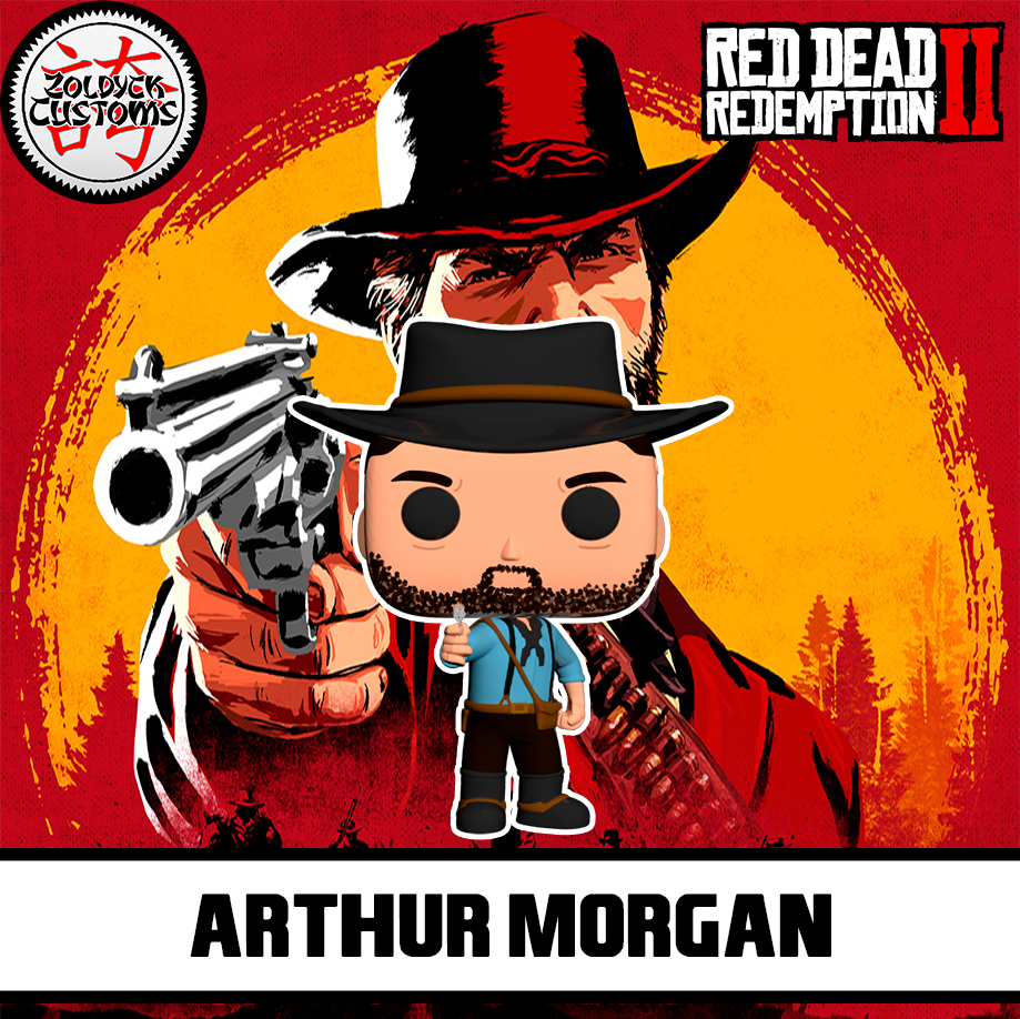 Arthur morgan funko pop arte rosso morto redenzione 3D print model - Mito3D