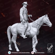 Arthur Morgan Kunst rdr2 gta pc Videospiel Zahl sculp Statue Sammlerstück John Marston Rockstar psx xbox Pferd Cowboy stl 3d print model - Mito3D