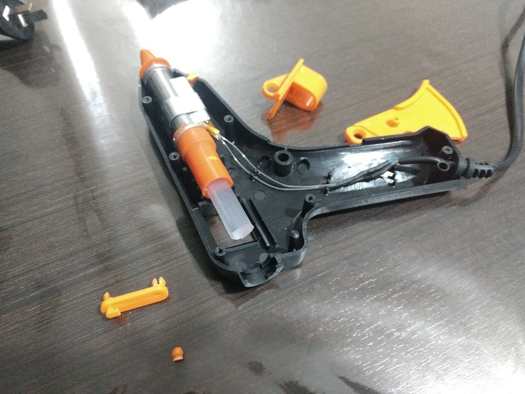 comune pistola colla trigger cerniera parti 3D print model - Mito3D