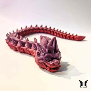 mafsallı hayvan 4 Yiixpe esnek figürinler Ejderha oyuncak dekorasyon kafatası yeni Şirin kültler 3d print model - Mito3D