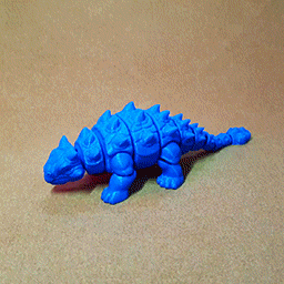 articolato ankylosaurus dinosauro animale triceratopo giocattolo dino flessibile giurassico 3d print model - Mito3D