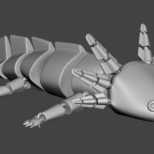 articulado axolotl jogos print3d salamandra flexível flex 3d impressão brinquedos selvagem vida animal 3d print model - Mito3D