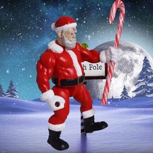 mafsallı badass santa oyuncak Noel 3d print model - Mito3D