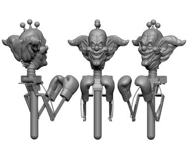 articolato boxe clown sottile Bambola 3d print model - Mito3D