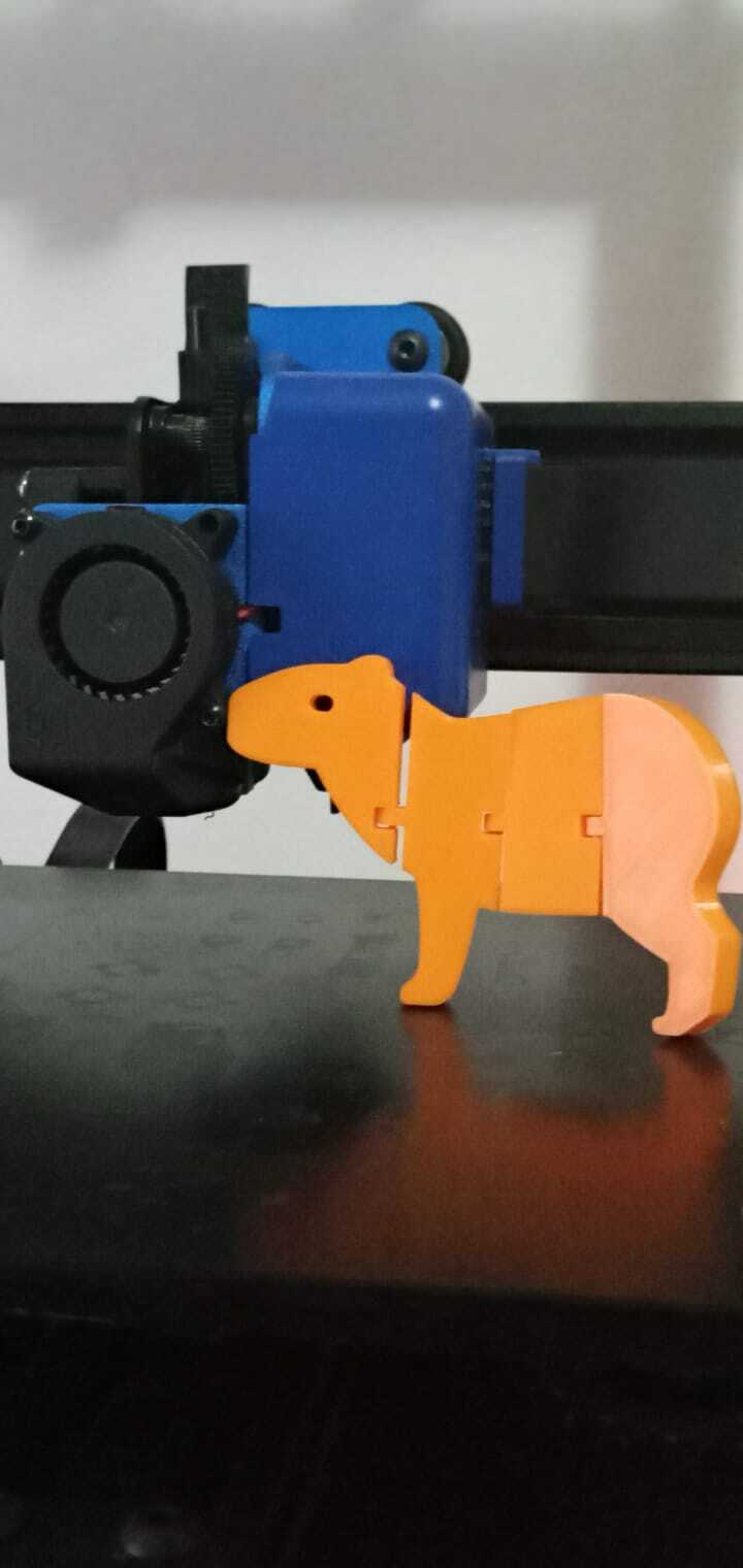 articulé Capybara capibara jouet flexi enfants amusement 3D print model - Mito3D