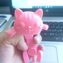 artikuliert Katze Kätzchen Spiel Pussycat flexi drucken 3d print model - Mito3D