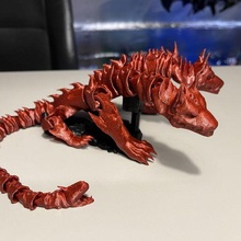 articulé cerbère chien mythique créature art impression endroit souple agiter 3d print model - Mito3D