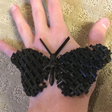 articulated chain mail butterfly remix game 8ran animal animals bug cool fidget toy flex madewithtinkercad moveable nature revar tactile tinkercad toys 3d print model - Mito3D