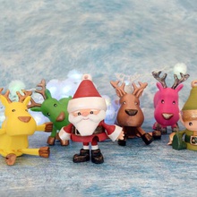 articulada brinquedos de natal a casa ball jointed doll enfeite elf férias decoração do feriado renas o papai noel animais 3d print model - Mito3D