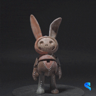 articulated creepy bunnies - darko home decor easter bunny 3d print model - Mito3D