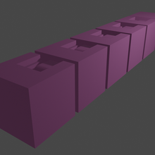 articulé cubes 3d print model - Mito3D