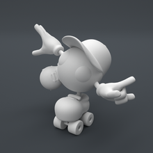 articulated cute skater guy 3d print model - Mito3D