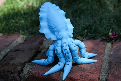 artikuliert Tintenfisch ball joint Remix Tiere Kreaturen Kunst 3d print model - Mito3D