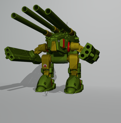 mafsallı tahrip etmek monster robotech canavar macross 3d print model - Mito3D