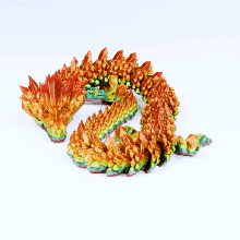 articulated diamond fire dragon 3d print model - Mito3D