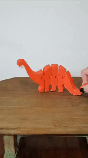 articolato dinosauro giocattoli giocattolo arte meccanico animale animali 3d print model - Mito3D