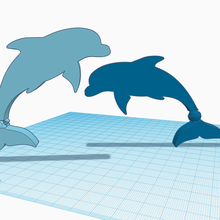 articulado golfinho brinquedo conjunto 2 3d print model - Mito3D