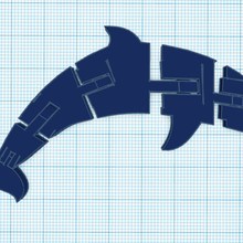 articulado golfinho natureza natural animais mar 3d print model - Mito3D