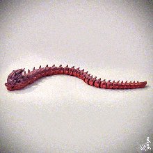 articulado continuar guardián Arte yiixpe articular lagartija decoración apoya mascota juguete estatua impresión sitio flexi flexibe serpiente dinosaurio 3d print model - Mito3D