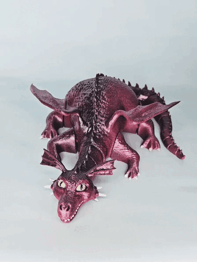 articulated dragon shrek multipurpose decor home toy animal 3d print model - Mito3D