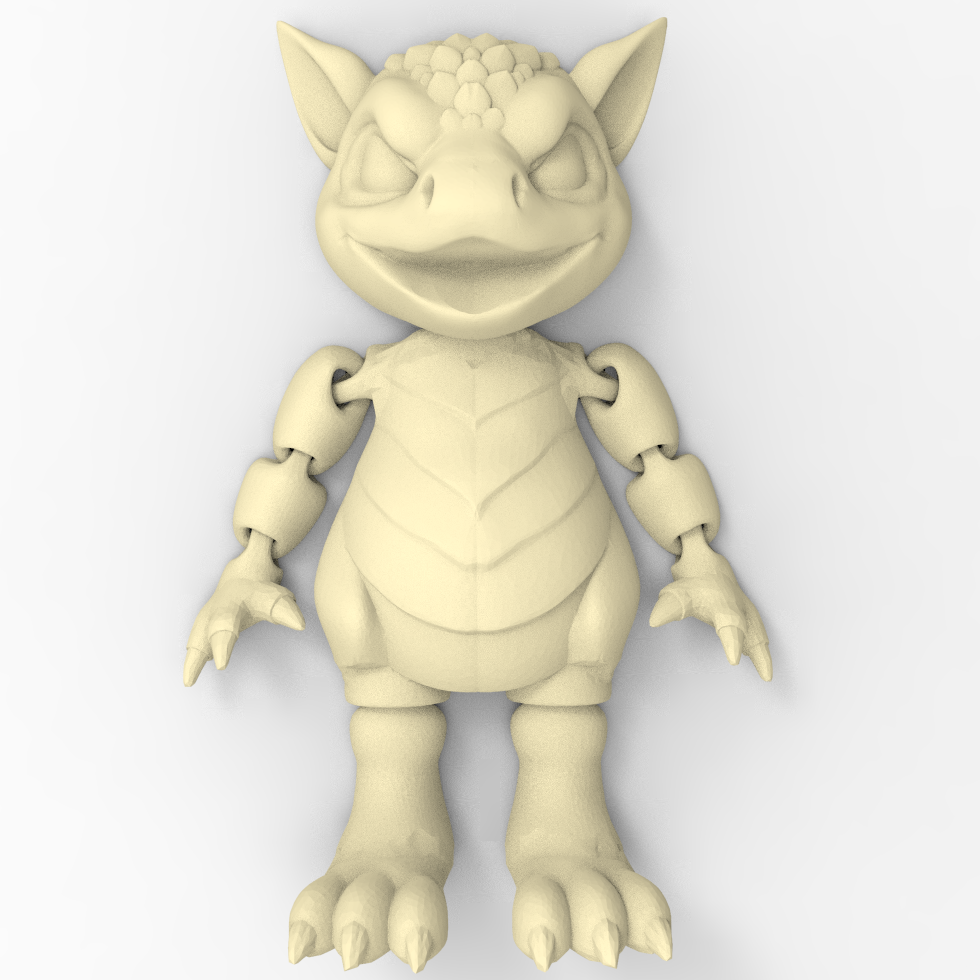 mafsallı Ejderha v3 e 3D print model - Mito3D