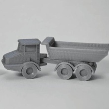 articolato dump truck gioco articolare costruzione di giocattoli la ruota ruote 3d print model - Mito3D