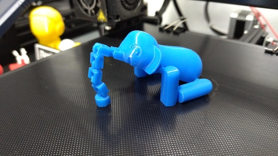 articulated elephant flexible articulate 3d print model - Mito3D