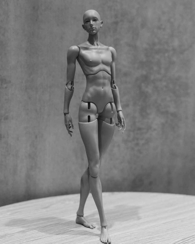 articulated female figure art woman partition parts base pose positioning paint 3d print model - Mito3D