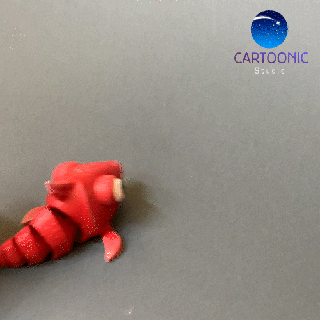articulé poisson animal impression imprimable fléchir rouge jouet poterie nature sculpture figurine marin argile Jeux jouets 3d print model - Mito3D