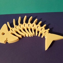 articulated fish v2 game animals 3d print model - Mito3D