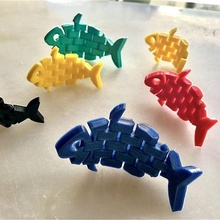 articulado pez animal llavero acuario decoración juguete 3d print model - Mito3D
