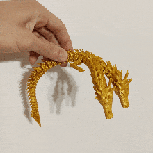 articulated headed dragon 3d print model - Mito3D