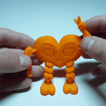 articolato cuore gioco flettere articolare San Valentino giorno amore 3d print model - Mito3D