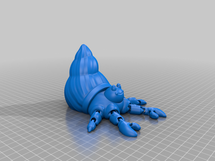 articulado eremita caranguejo brinquedo jogos acessórios 3d print model - Mito3D