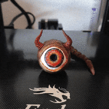 articulado chifrudo olho 3d print model - Mito3D