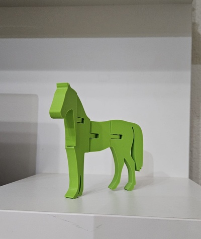 articulado caballo modelo juego arte ecuestre juguete minecraft crealidad k1 3d print model - Mito3D