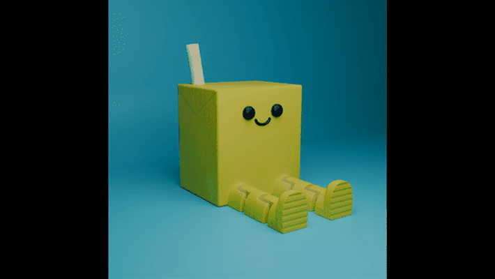 articulated juicebox buddy game mysticmesh3d juice cute 3d print model - Mito3D