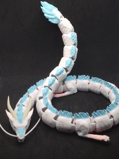articulado Kohaku rio espírito Dragão brinquedo jogos espirituoso impressão colocar animal flexível inquietação apoia 3d print model - Mito3D
