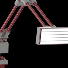 articulated led desk lamp tool light strip tools 3d print model - Mito3D