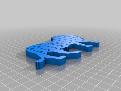mafsallı aslan model şekil eklemli moda 3d print model - Mito3D