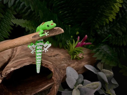 articulé lézard print in place journée gecko impression endroit cool fichier dragon 3d impressions 3d print model - Mito3D